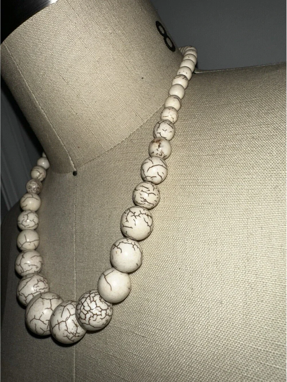 Tribal Jewelry White New Statement Necklace
